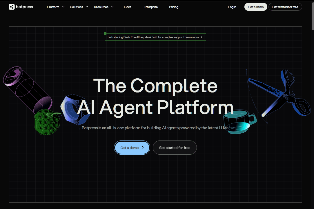 Botpress cloud-based agent platform