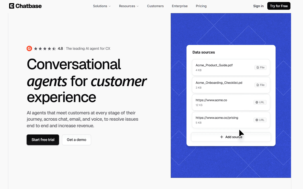 Chatbase AI chatbot