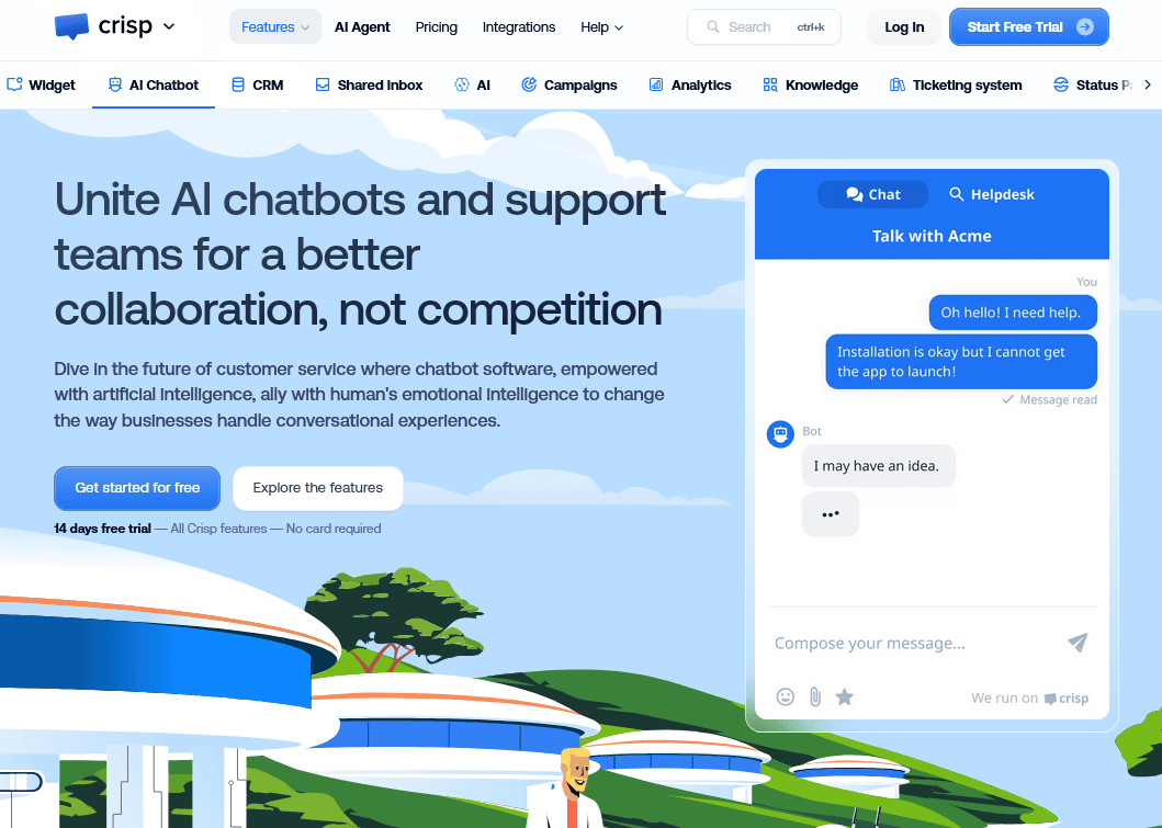 Crisp AI chatbot