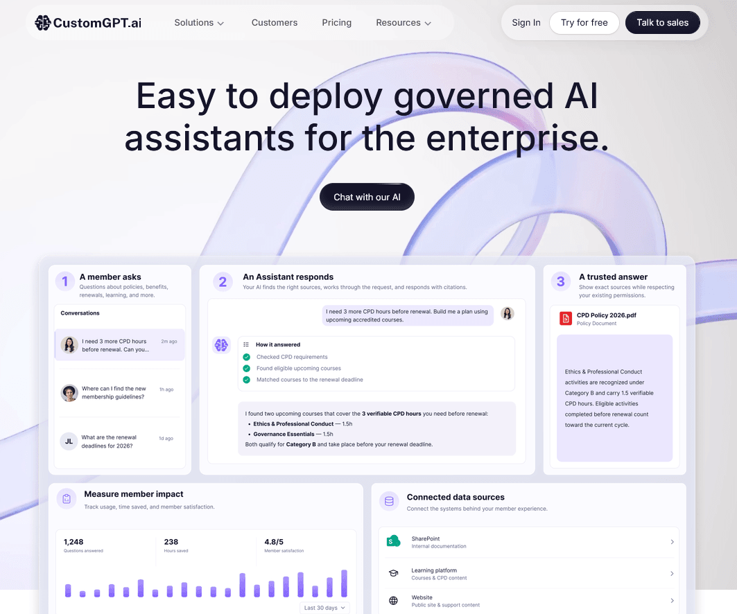 CustomGPT DocsBot alternative