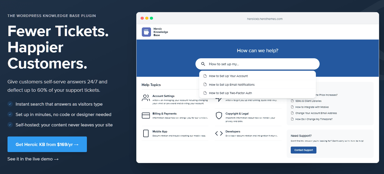 Heroic Knowledge Base software