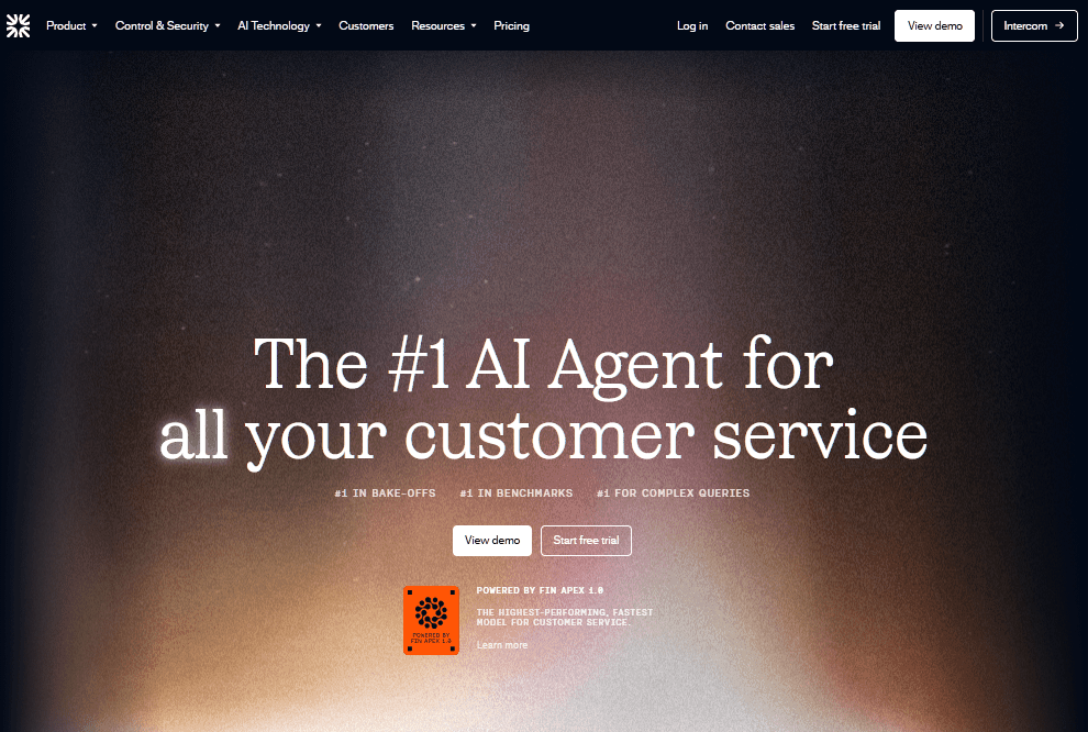 Intercom Fin AI chatbot