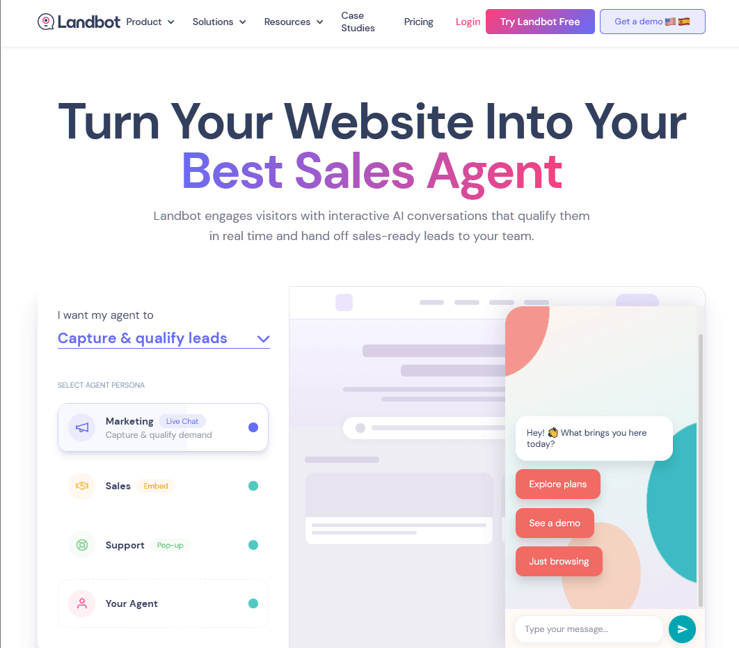 Landbot chatbot