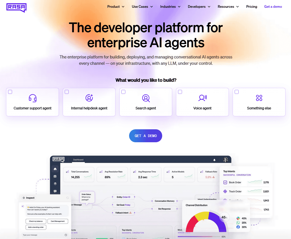 Rasa open-source AI chatbot builder
