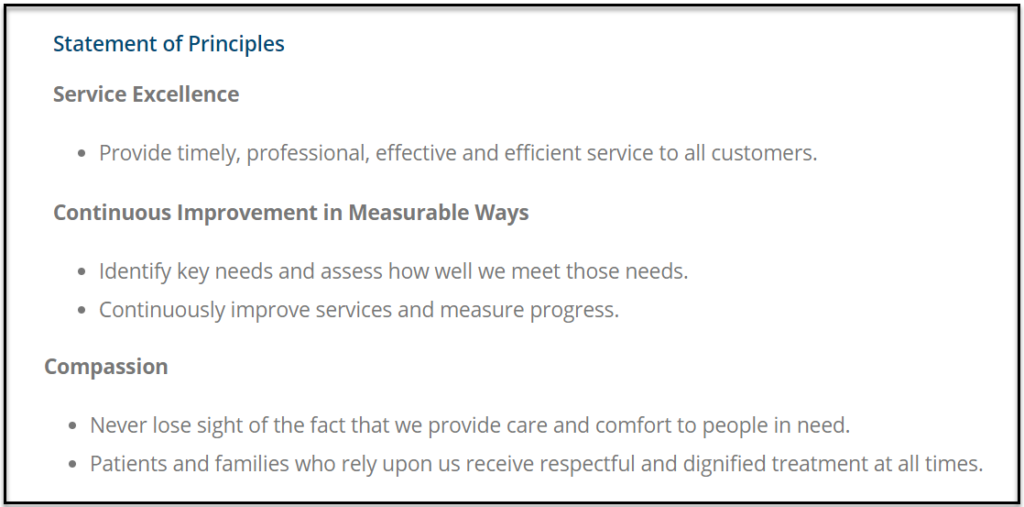 Customer Service Principles